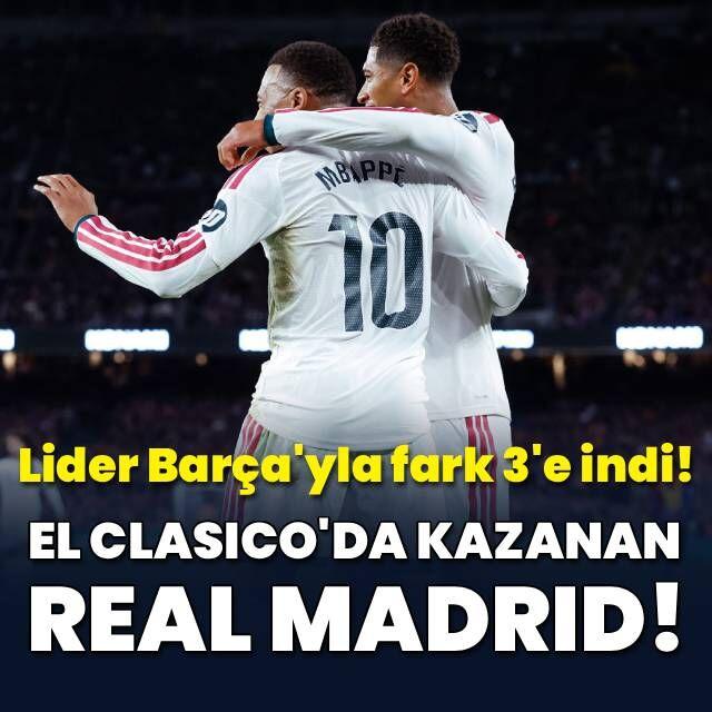 El Clasico'da zafer Real Madrid'in!