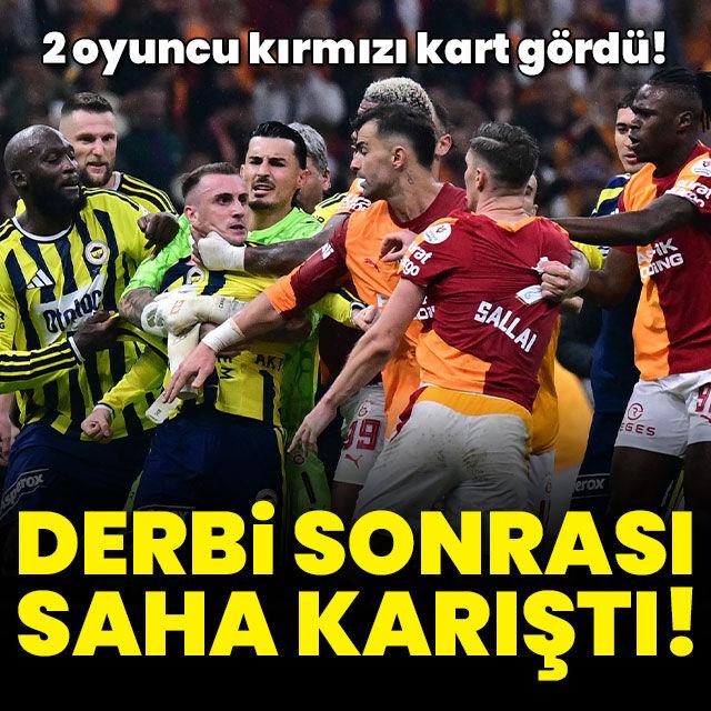 Derbi sonrası saha karıştı!