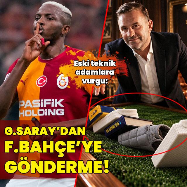 G.Saray'dan F.Bahçe'ye gönderme!