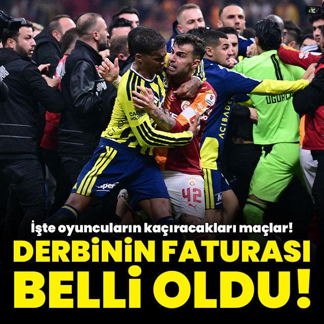 PFDK derbinin faturasını açıkladı!