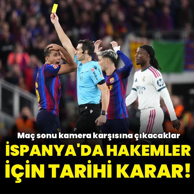 İspanya'da hakemler için tarihi karar!