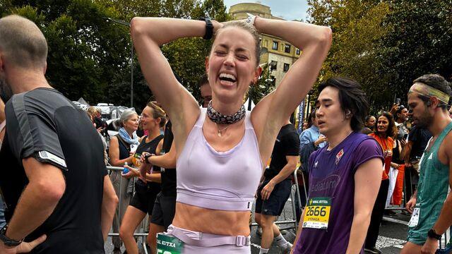 Ünlü oyuncunun maraton koşusu