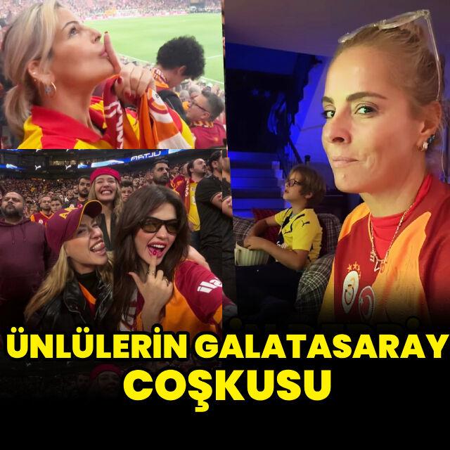 Ünlülerin Galatasaray coşkusu