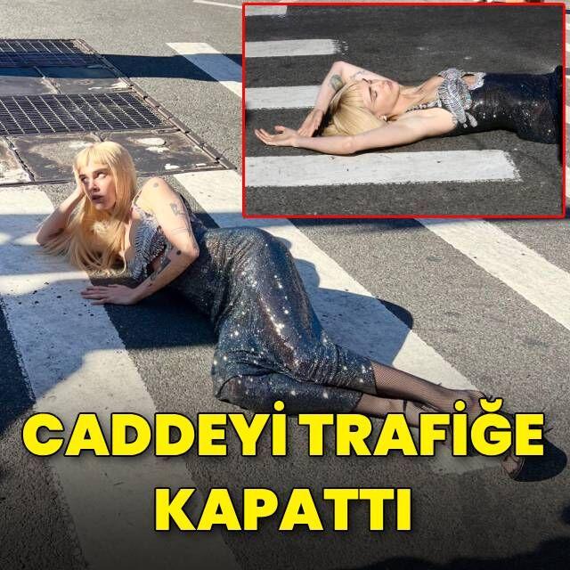Yolu trafiğe kapattı
