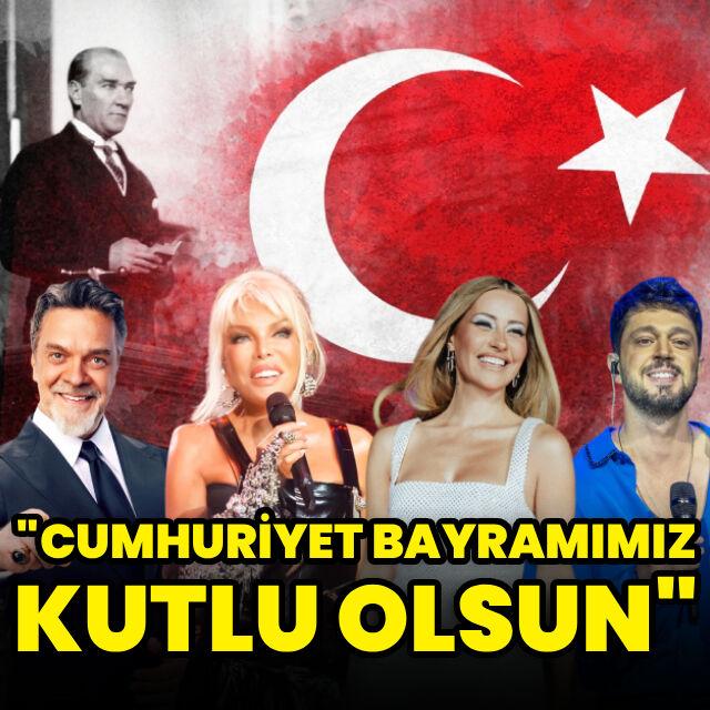 Ünlülerden 29 Ekim coşkusu