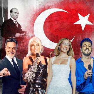 Ünlülerden 29 Ekim coşkusu